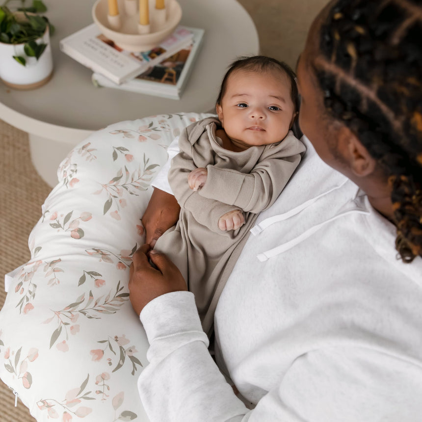 Coussin d'Allaitement Bambou - Feuilles-Perlimpinpin-PER-BB3346-FE-CLÉMENT