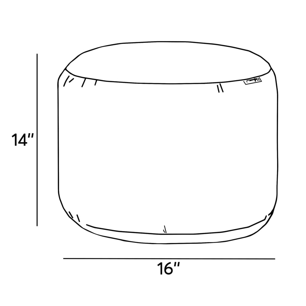Round Ottoman And Footrest-Sag