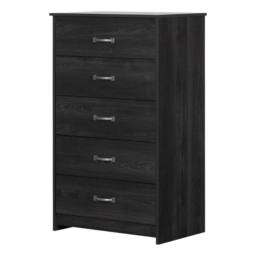 5-Drawer Chest - Tassio Gray Oak