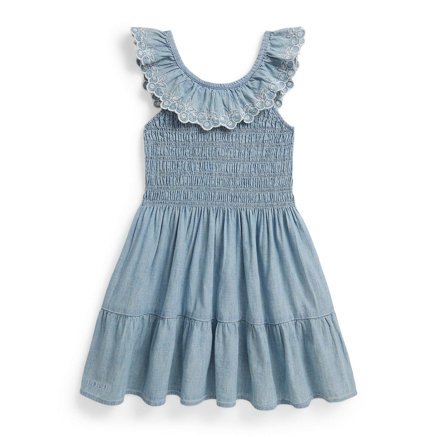 Robe Chambray 2-6X-Polo Ralph Lauren-Bleu-2-RLA-312A11755001-CLÉMENT