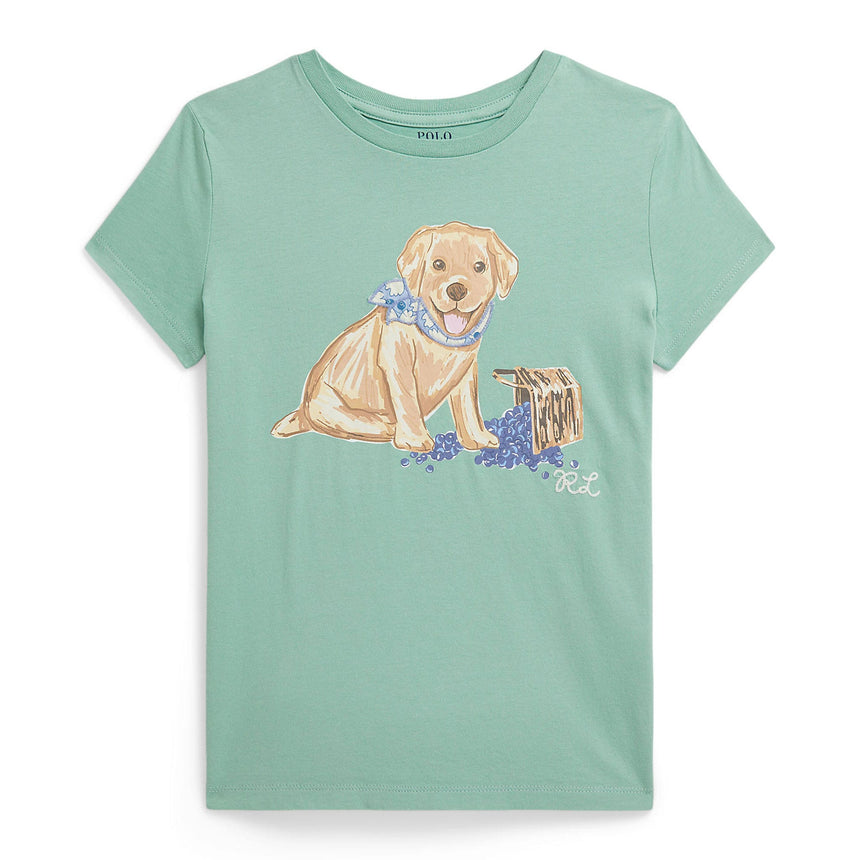 T-shirt Chien Mignon 7-16ans-Polo Ralph Lauren-Turquoise-S-RLA-313A11768001-CLÉMENT