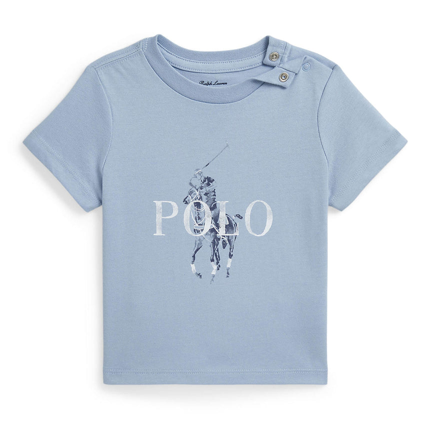 T-shirt Polo 6-24mois-Polo Ralph Lauren-Bleu-6 m-RLA-320A12260003-CLÉMENT