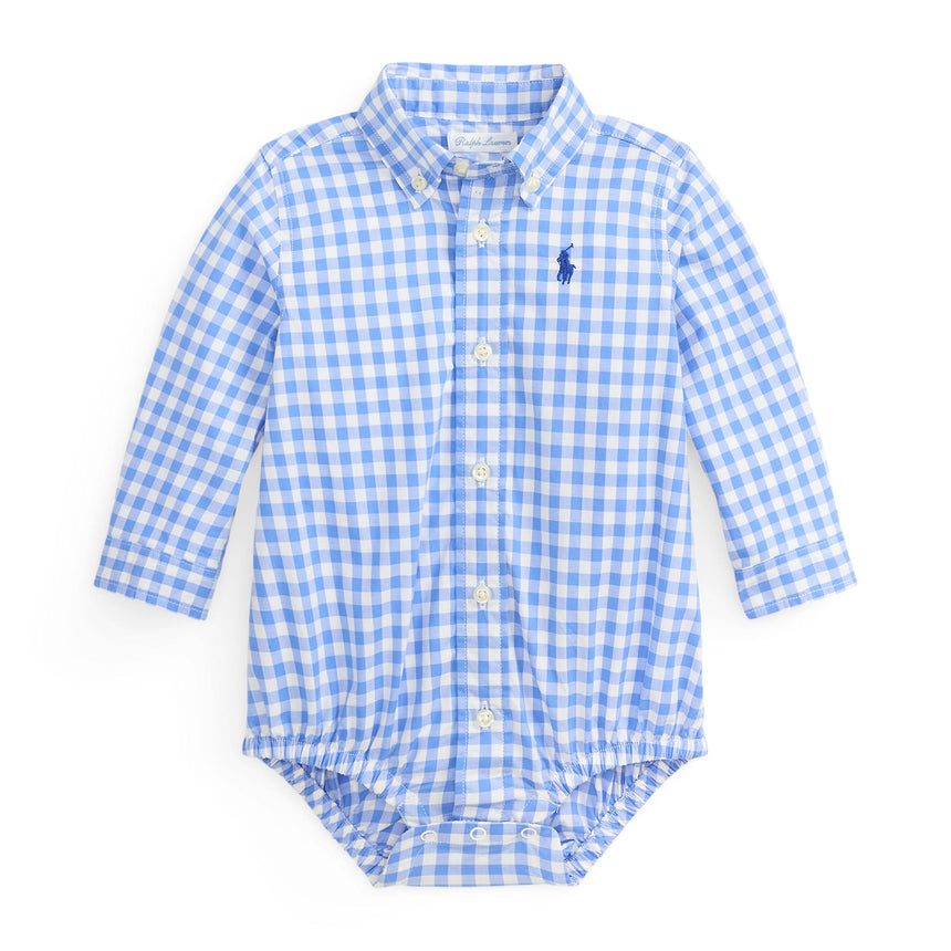 Cache-couche Chemise 6-24mois-Polo Ralph Lauren-Bleu-6 m-RLA-320B14080001-CLÉMENT