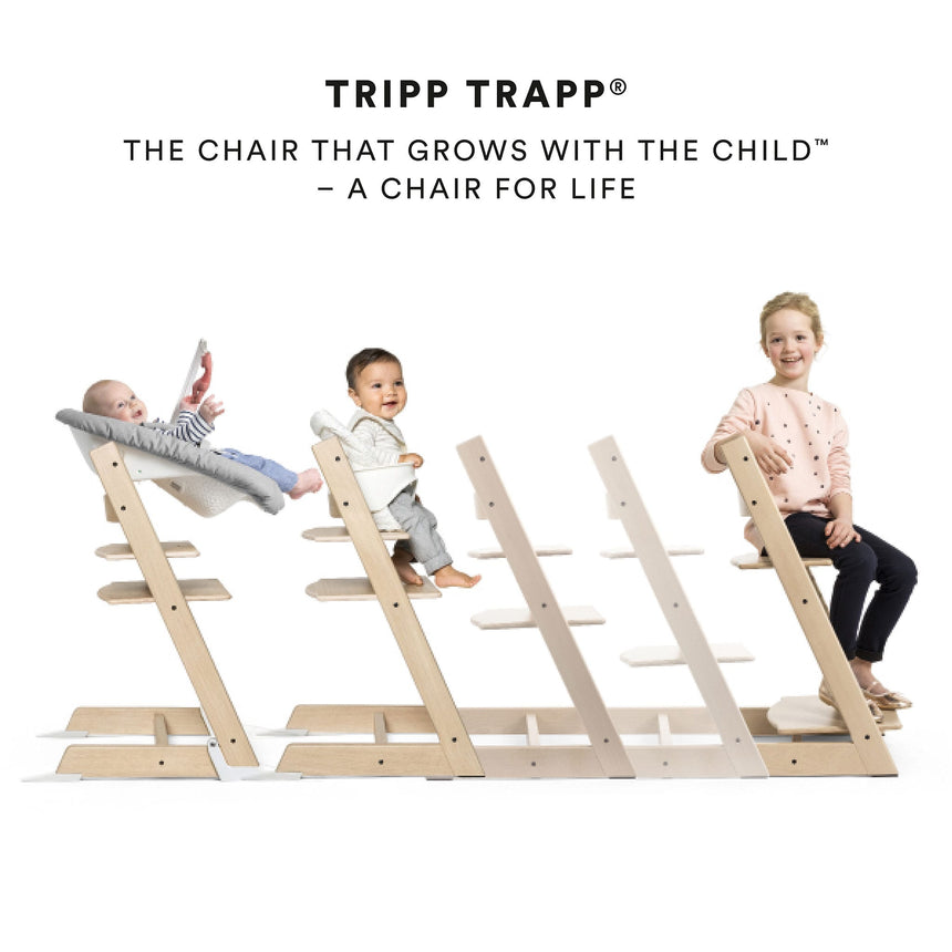 Chaise Haute Tripp Trapp® V2 + Coussin Gris avec Cabaret Stokke® Noir - Brun Chaud-Stokke-SKK-706800-CLÉMENT