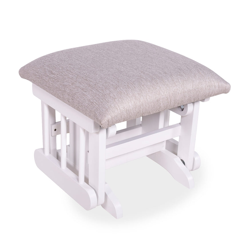 Tabouret Blanc- Tissus sur commande spéciale-Goberce-Harper 608-GBE-TB04-BLANC-CLÉMENT