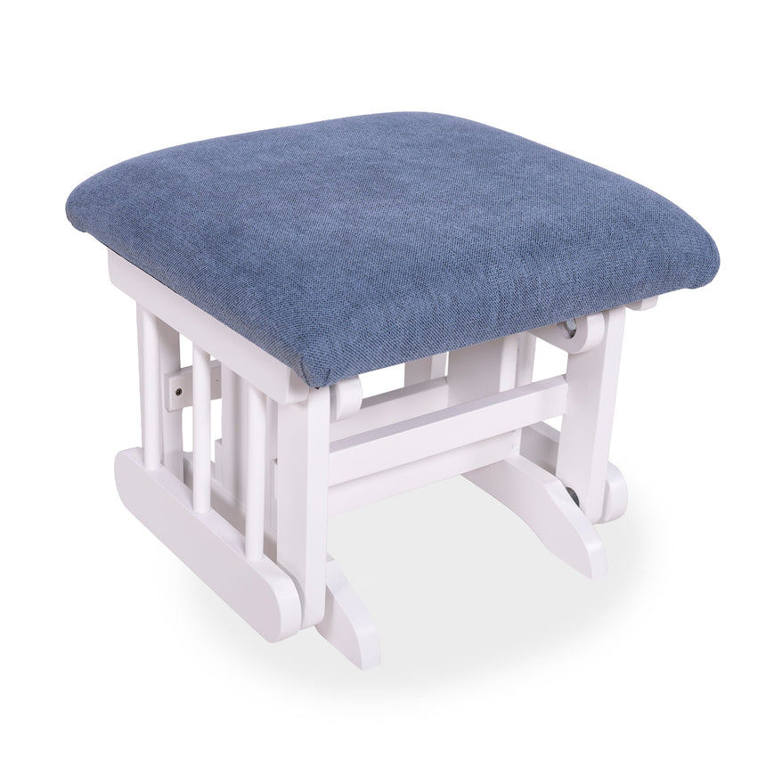 Tabouret Blanc- Tissus sur commande spéciale-Goberce-Oxford 030-GBE-TB04-BLANC-CLÉMENT