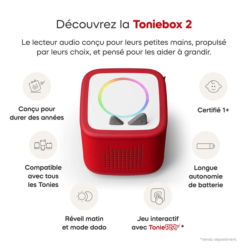 Toniebox 2 - Mon premier coffret - ROSE (bilingue)-Tonies-TON-11003126-CLÉMENT