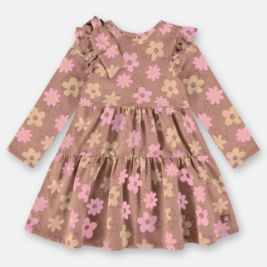 Robe Marguerites 2-8ans-Up Baby-Ocre-2-UPB-45754-FL0004-CLÉMENT