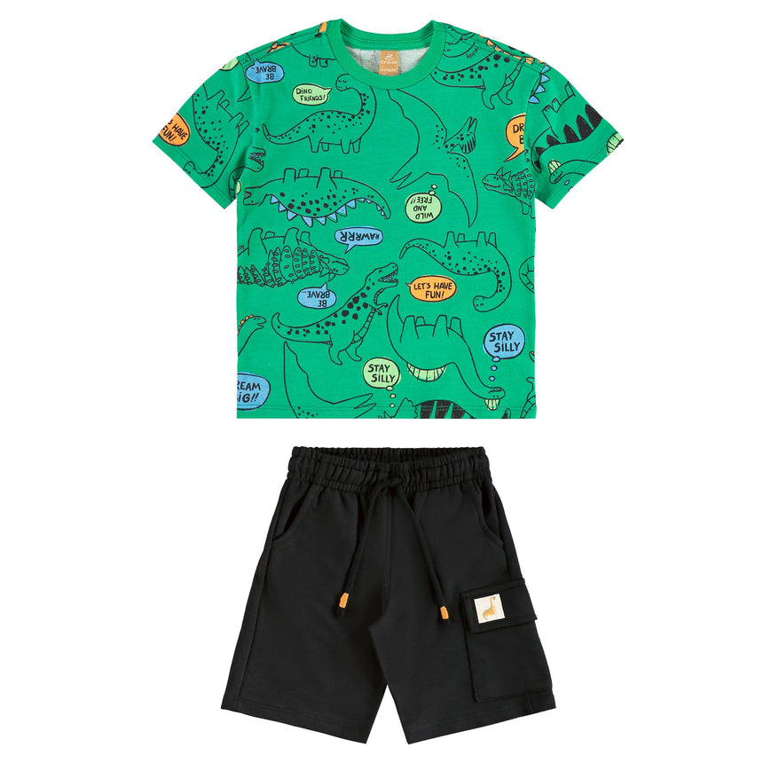 Ensemble Deux Pièces Dinos 2-8ans-Up Baby-Vert-2-UPB-46368-AB2394-CLÉMENT