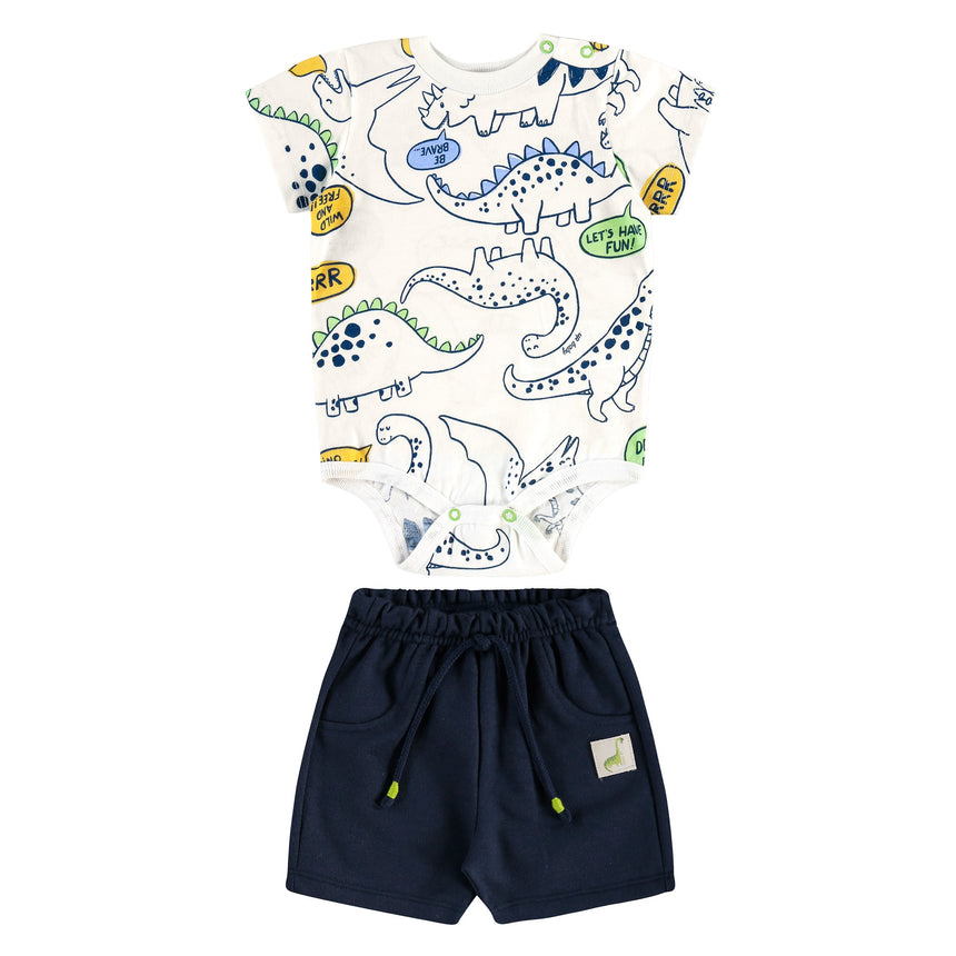 Ensemble Deux Pièces Dinos Ivoire 3-18mois-Up Baby-Ivoire-3-6 m-UPB-46424-AB2411-CLÉMENT