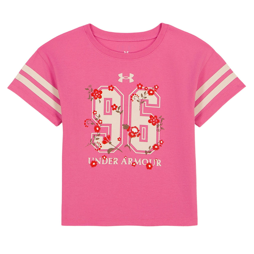 T-shirt Floral Varsity 2t-4t-Under Armour-Fuchsia-2T-UR2-25UAFJA04Q-CLÉMENT