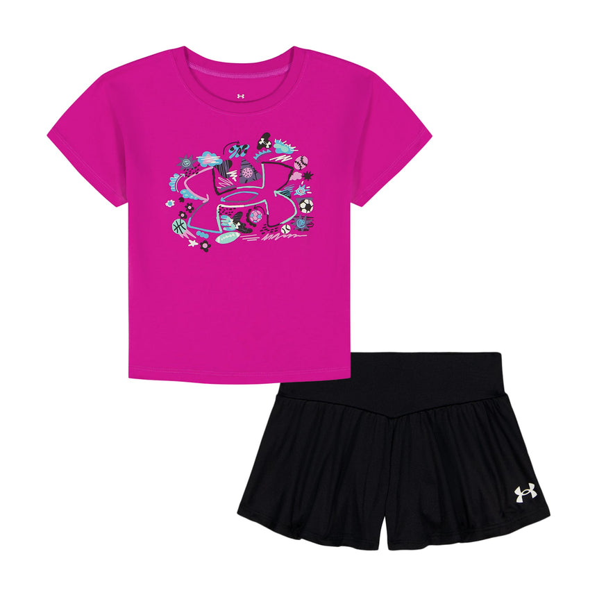 Ensemble Short Évasé 4-6x-Under Armour-Fuchsia-4-UR2-25UASJI59R-CLÉMENT