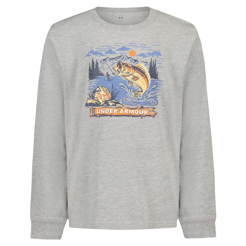 T-shirt Hooked Cuff 8-16ans-Under Armour-Gris-S-UR2-25UOFJA05F-CLÉMENT