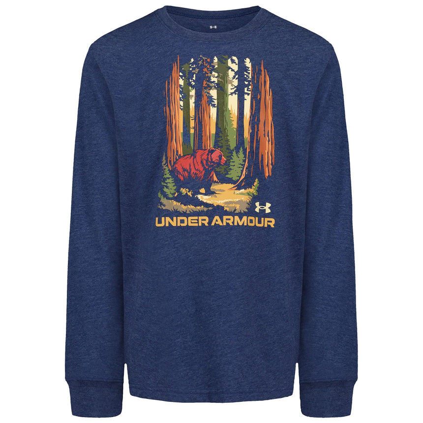 T-shirt Tree Bear Cuff 8-16ans-Under Armour-Marine-S-UR2-25UOFJA06F-CLÉMENT