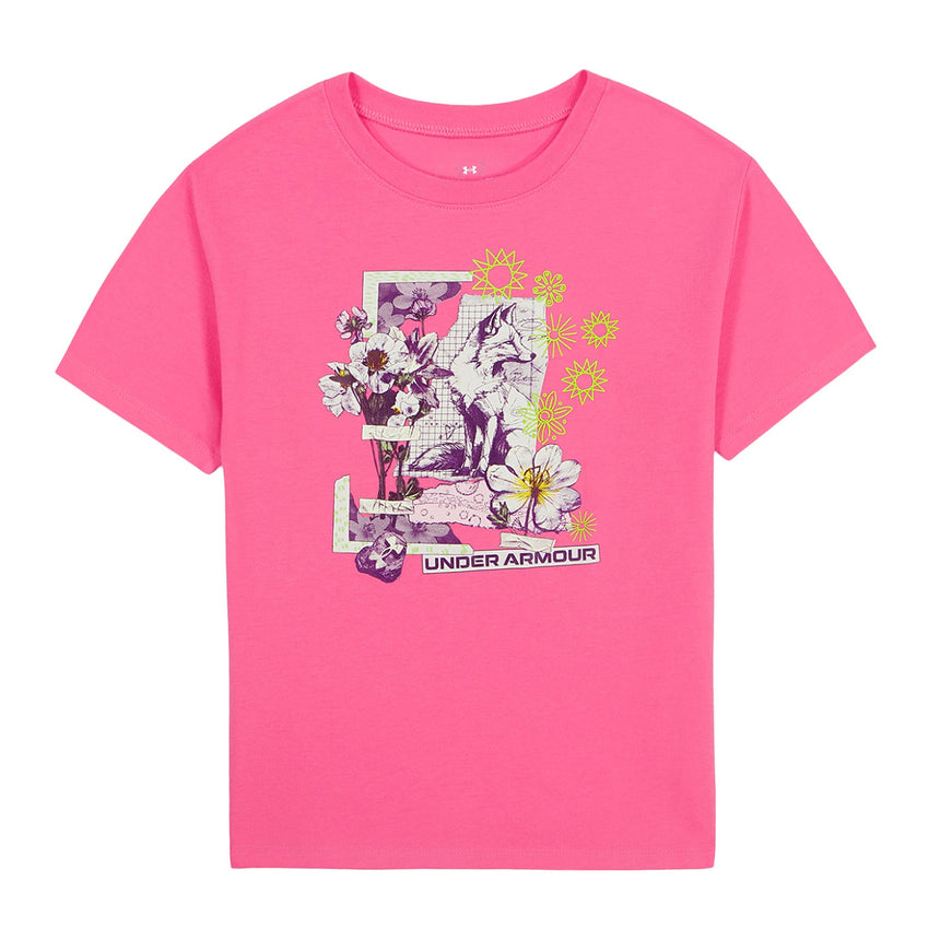T-shirt Fox Collage 8-16ans-Under Armour-Rose-S-UR2-25UOFJA33S-CLÉMENT