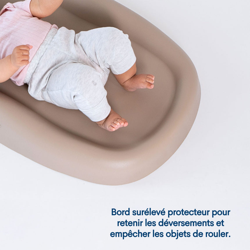 Matelas à langer facile à nettoyer - Taupe