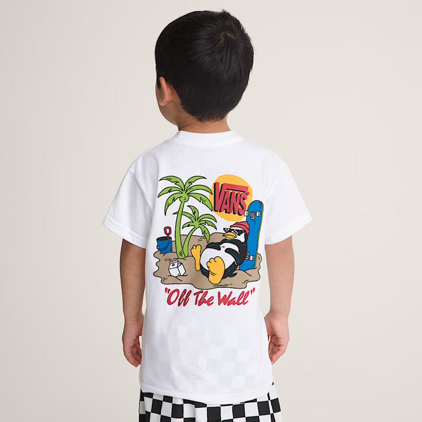 T-shirt Yolo Penguin 3-7ans-Vans-VAN-VN000TF4WHT-CLÉMENT