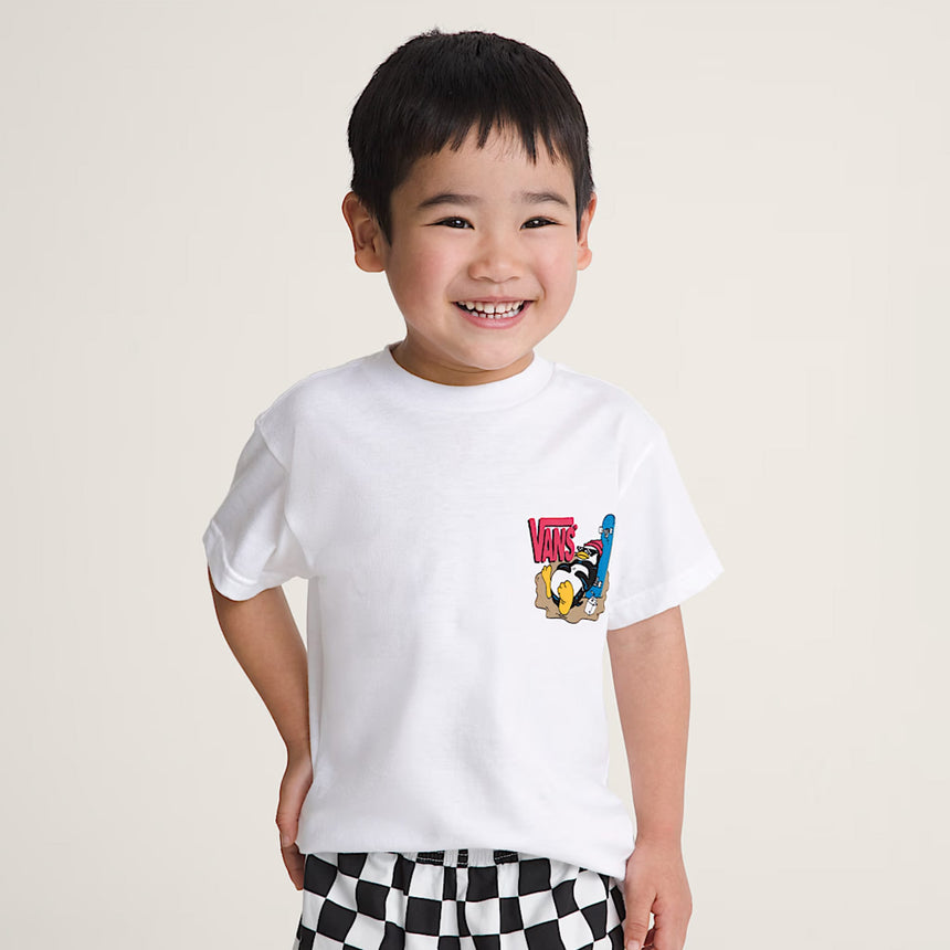 T-shirt Yolo Penguin 3-7ans-Vans-VAN-VN000TF4WHT-CLÉMENT