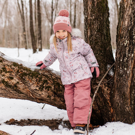 Habit de Neige Deux Pièces Fleurs 2-6ans
