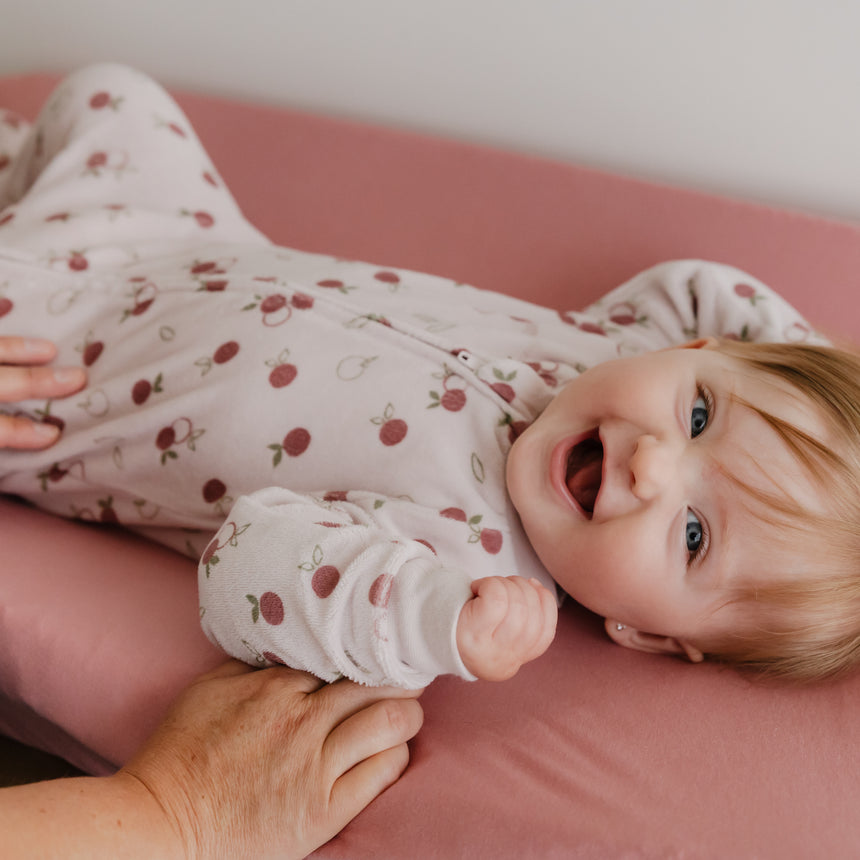 Pyjama Velours Pommes 0-24mois-Perlimpinpin-VPE-VL601-POM-CLÉMENT