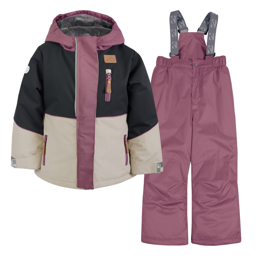 Habit de Neige Texturé Colorblock 2-6ans-Perlimpinpin-Prune-2-VPE-VH311D-CLÉMENT