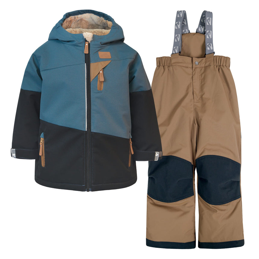 Habit de Neige Texturé Colorblock 2-6ans-Perlimpinpin-Noir-2-VPE-VH312D-CLÉMENT