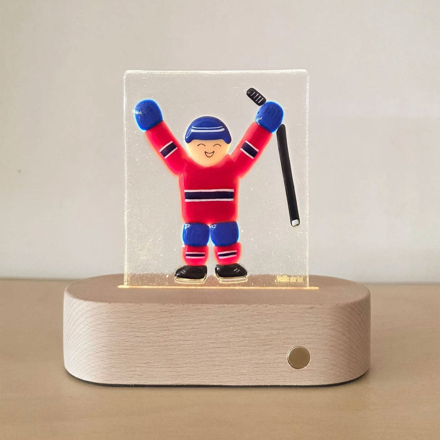 Lampe de Table - Joueur de Hockey-Veille sur Toi-VST-LT-015-00-CLÉMENT