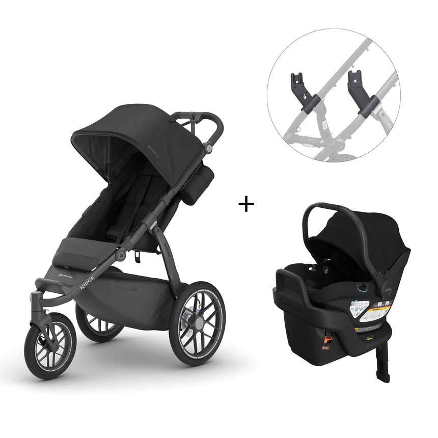 Ridge V2 Stroller + Aria V2 Infant Car Seat + Adapters - James