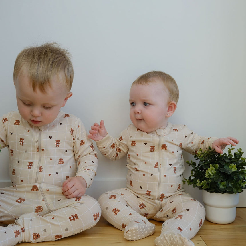 Pyjama Carreaux Ours 0-30mois-Origami-OR4-PM59228-CLÉMENT