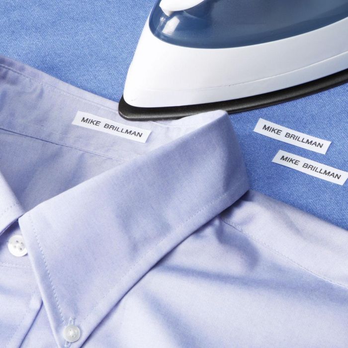 Étiquettes personnalisables à repasser