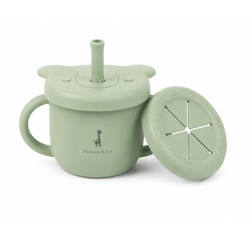 Tasse D'apprentissage 2-en-1 - Vert-Micasso-MSO-KECT06-VT-CLÉMENT