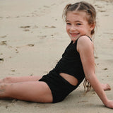 Textured Daisies Swimsuit 2-14y