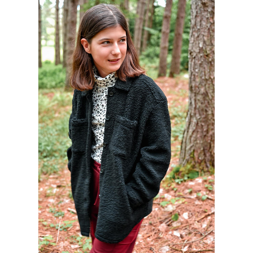 Veste Romance Noire 7-14ans