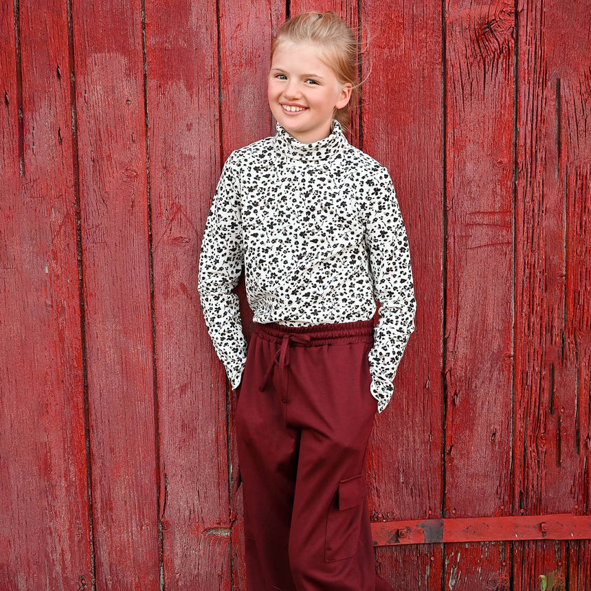 Romance Floral Turtle Neck7-14