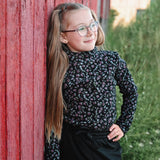 Col Roulé Fleurs Romance 7-14ans