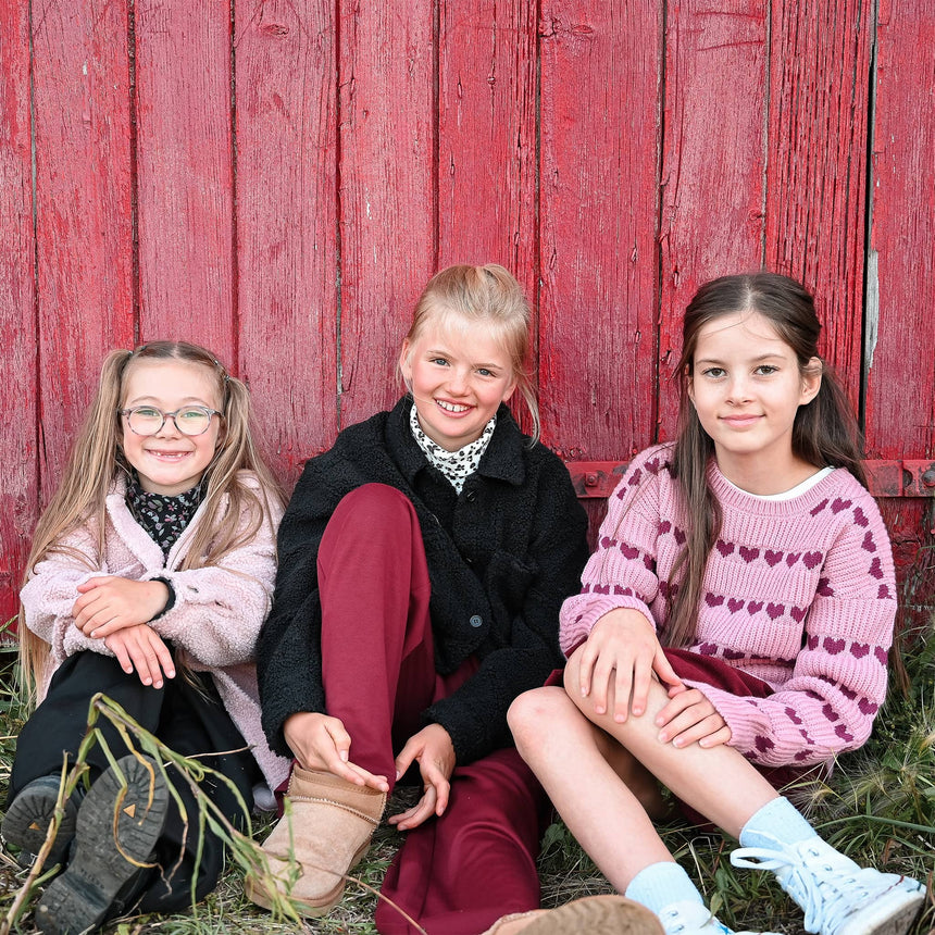 Pull Tricot Romance Coeurs 7-14ans
