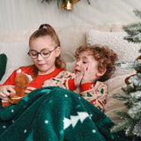 Couverture Peluche Sapin