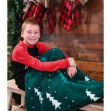 Couverture Peluche Sapin