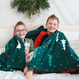 Couverture Peluche Sapin