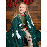 Couverture Peluche Sapin