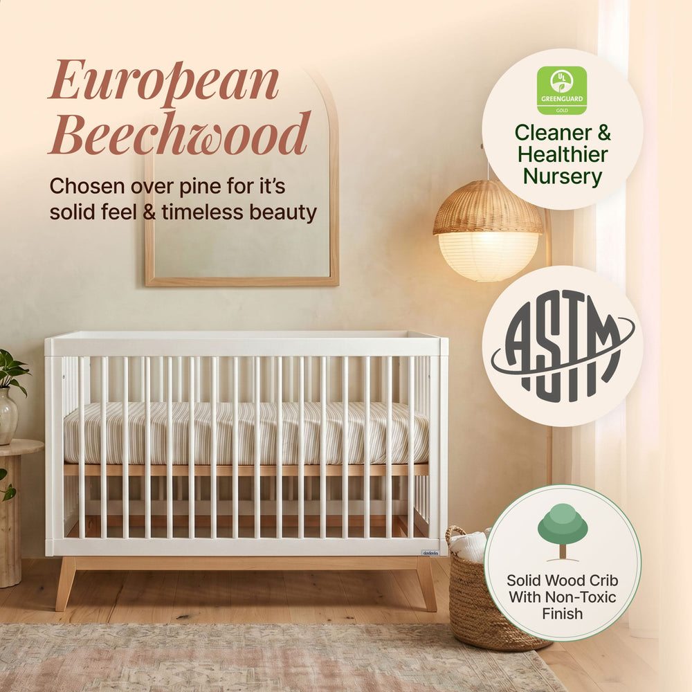 Couchette convertible 3-en-1 Soho - Blanc / Naturel-Dadada Baby-DDD-10431-CLÉMENT