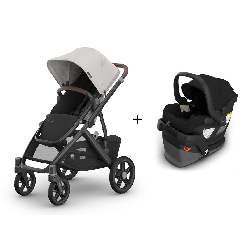 Poussette Vista V3 - Savannah + Siège d'Auto Mesa V3 - James-Systeme De Voyage (607)-UPPAbaby-CLÉMENT