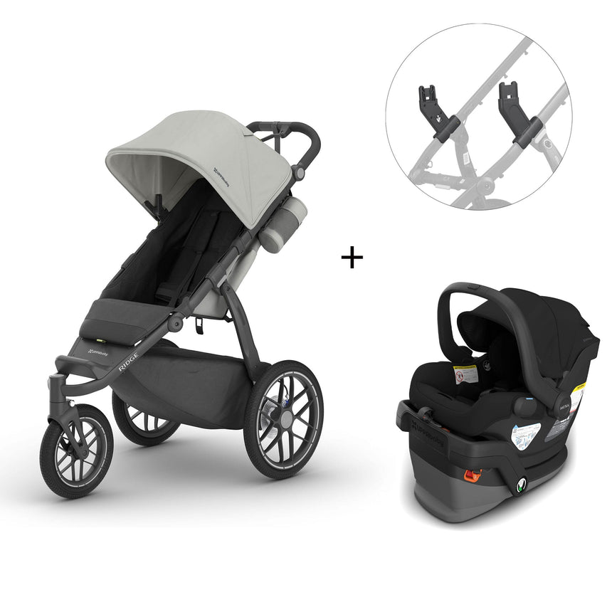 Ridge V2 Stroller Savannah + Mesa V3 Infant Car Seat James + Adapters