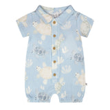 Combinaison Tortue 3-24mois-Deux par Deux-Bleu-3 m-2X2-H30D41-061-CLÉMENT