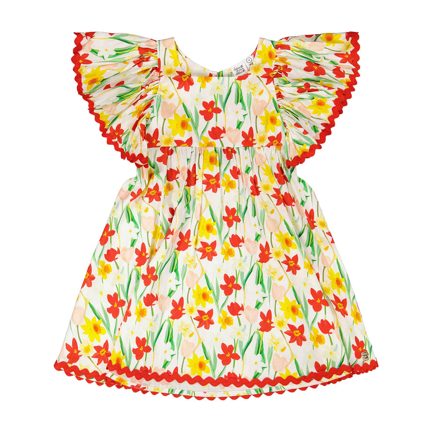 Robe Jonquilles 3-6ans-Deux par Deux-Jaune-3-2X2-H30H85-123B-CLÉMENT