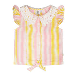 Blouse Marguerites 3-6ans-Deux par Deux-Rose-3-2X2-H30I15-137B-CLÉMENT