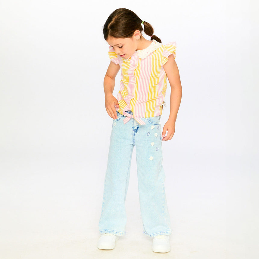 Blouse Marguerites 3-6ans-Deux par Deux-2X2-H30I15-137B-CLÉMENT