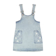 Robe Salopette Marguerites 3-6ans-Deux par Deux-Denim-3-2X2-H30I41-1250B-CLÉMENT