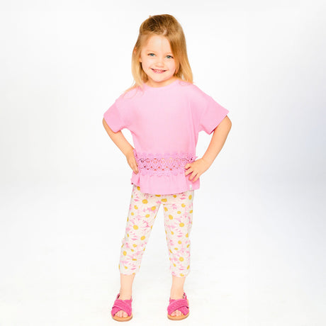 Legging Capri Marguerites 3-6ans-Deux par Deux-2X2-H30I60-136B-CLÉMENT