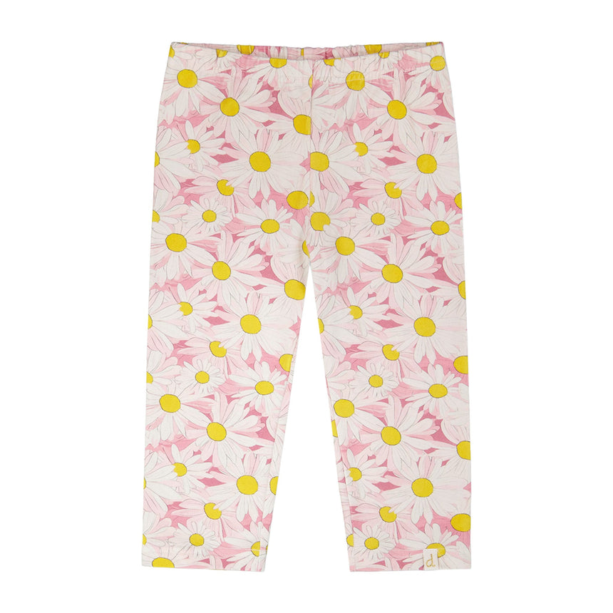 Legging Capri Marguerites 7-10ans-Deux par Deux-Rose-7-2X2-H30I60-136C-CLÉMENT